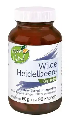 Heidelbeerextrakt Kopp Vital Wilde Heidelbeere Kapseln 60 g 90 Stück