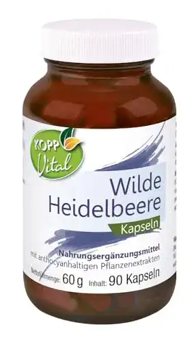 Heidelbeerextrakt Kopp Vital Wilde Heidelbeere Kapseln 60 g 90 Stück