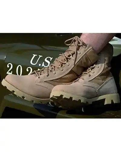 Mil-Tec Herren Wüstenstiefel Speed Lace in Khaki, Größe 43