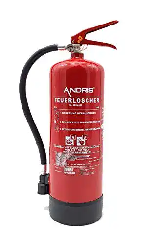 Feuerlöscher Andris 6 Liter Schaum für Brandklasse A und B