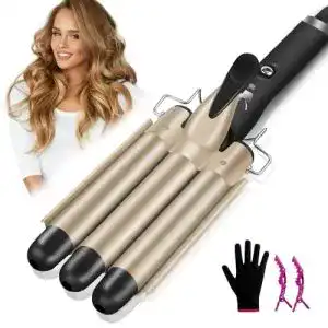 Lockenstab für Beach Waves mit 3 Fässern von LAYADO