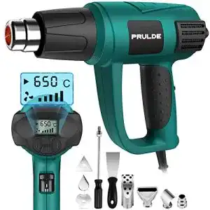 Heißluftpistole PRULDE Professional mit LCD-Anzeige und Zubehör