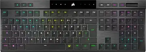 Wireless Gaming Tastatur Corsair K100 Air mit RGB Beleuchtung und Cherry MX Schaltern