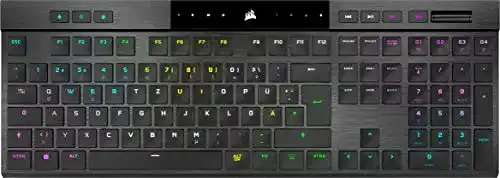Wireless Gaming Tastatur Corsair K100 Air mit RGB Beleuchtung und Cherry MX Schaltern