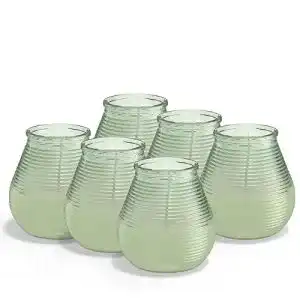 Bolsius Outdoor Kerze mit Citronella – 6er Pack – Lange Brenndauer