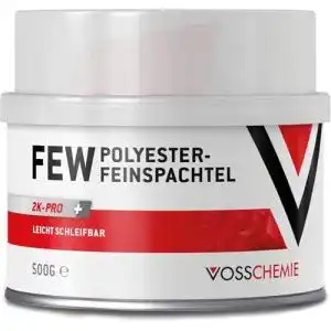 Vosschemie Feinspachtel 500g styrolfrei 2K Polyesterspachtel für verschiedene Materialien