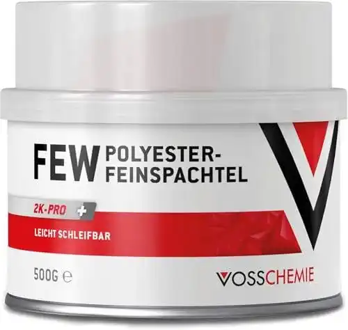 Vosschemie Feinspachtel 500g styrolfrei 2K Polyesterspachtel für verschiedene Materialien