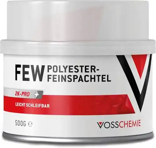 Vosschemie Feinspachtel 500g styrolfrei 2K Polyesterspachtel für verschiedene Materialien