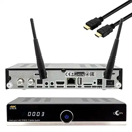 Twin-SAT-Receiver UCLAN Ustym 4K Pro UHD Twin DVB-S2X