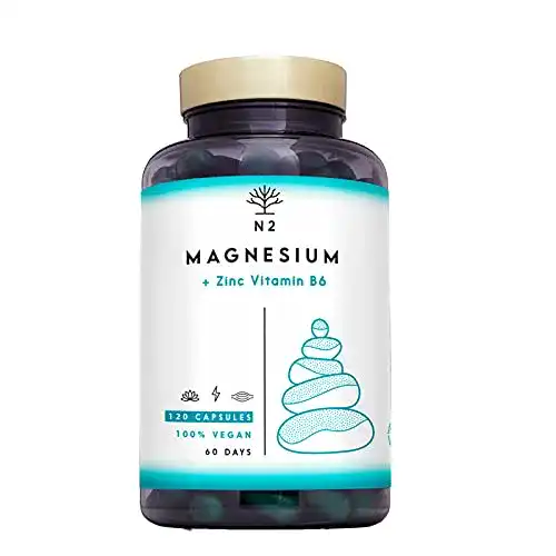 Zink-Magnesium Kapseln mit Vitamin B6 für Muskelfunktion und Schlaf