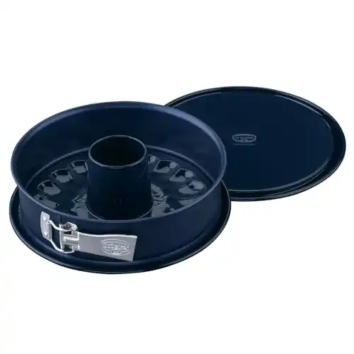 Backform aus Emaille Dr. Oetker Springform Ø 26 cm mit Flach- und Rohrboden