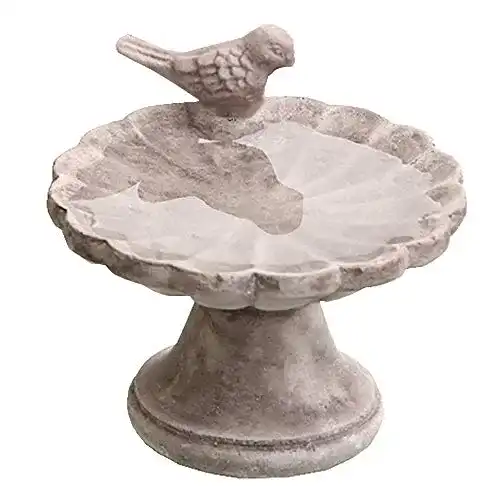 Vogeltränke Annastore im Retro-Stil mit Wasserschale