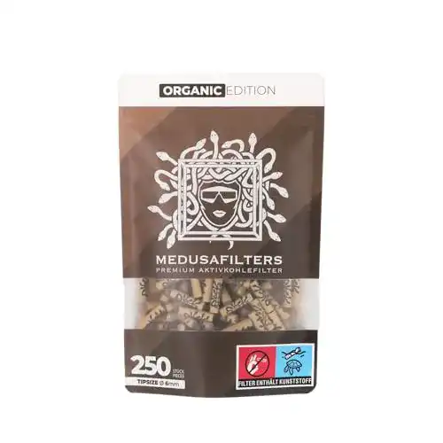 Aktivkohlefilter Medusafilters 250 Premium Slim 6 mm Durchmesser