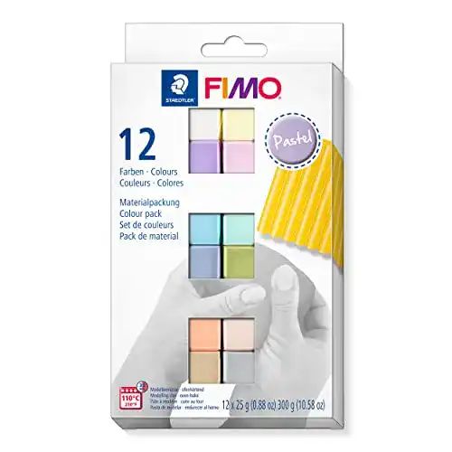 Ofenhärtende Modelliermasse FIMO soft in Pastellfarben von Staedtler