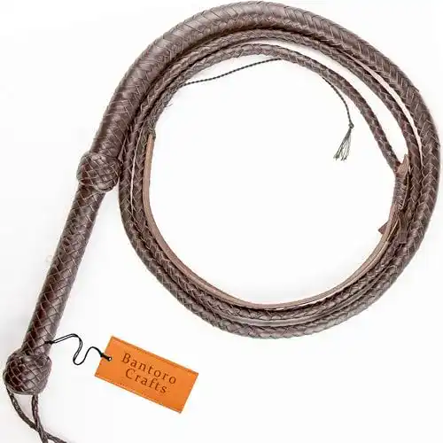 Bullwhip Bantoro Crafts Indiana Jones Echtleder-Peitsche 2,4 m
