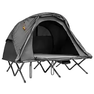 Feldbett mit Zelt für 2 Personen von Costway Campingbett und Zelt
