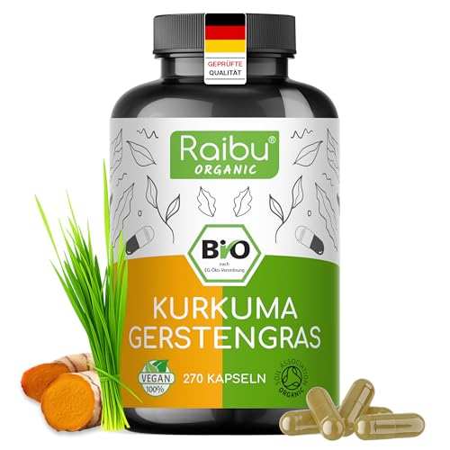 Gerstengras-Kapseln mit Kurkuma – Hochdosierte BIO-Kapseln
