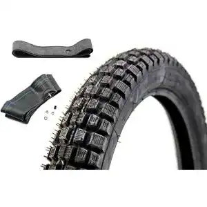 Heidenau K46 Enduro-Reifen-Set 2,75 x 16 Zoll mit Schlauch und Felgenband