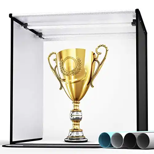 Tragbares Fotostudio Lichtzelt von SAMTIAN 60 x 60 x 60 cm
