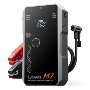 Powerbank mit Kompressor Luckfire zur Starthilfe für Pkw und 12V Fahrzeuge