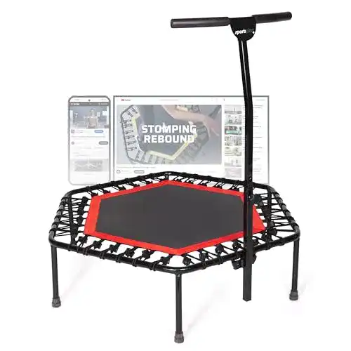 Bodentrampolin SportPlus Fitness-Trampolin mit 126 cm Durchmesser