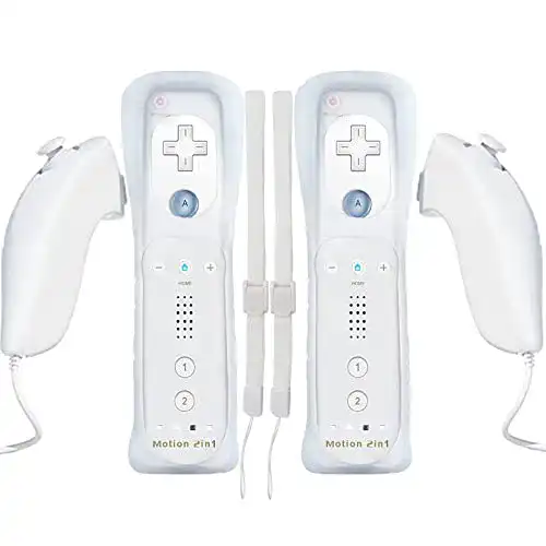Bonacell Wii-Controller 2er Set Kabelloses Gaming für Wii