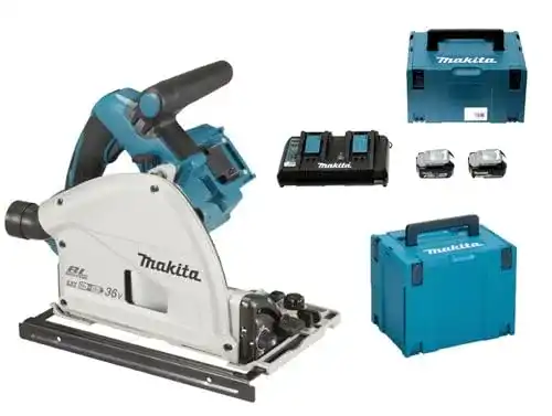 Makita Tauchsäge DSP600PT2J 36 V LXT mit 2 Akkus 5,0 Ah