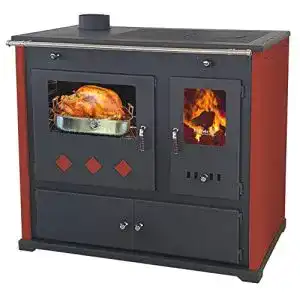 Küchenofen mit Backfach und Herdplatte für Holzheizung