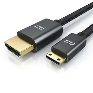 Mini HDMI Kabel 4K 3m mit Knickschutz und vergoldeten Steckern