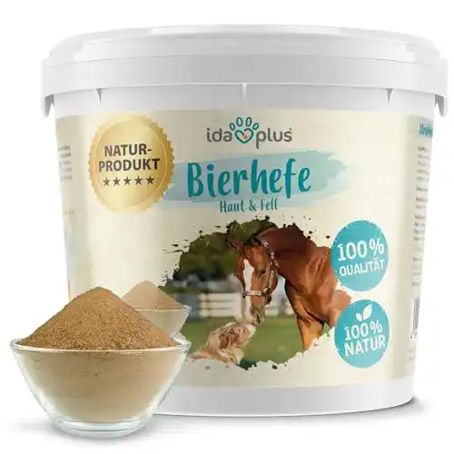 Bierhefe Pferd Ida Plus – Reines Bierhefe-Pulver, 3 kg