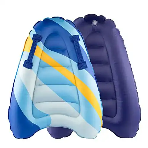Aufblasbares Bodyboard Bubuny für Kinder Tragbares Surfboard für Pool und Strand