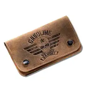 Tabaktasche Gasoline Bandit aus Echtleder im Vintage-Design