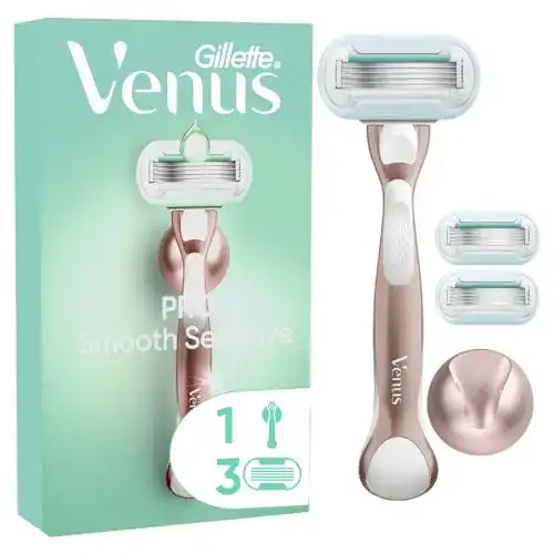 Gillette Venus Deluxe Smooth Sensitive Rasierer für Damen mit Klingen