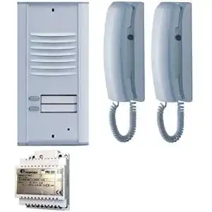 Farfisa Türsprechanlage für 2-Familienhäuser mit Unterputzinstallation
