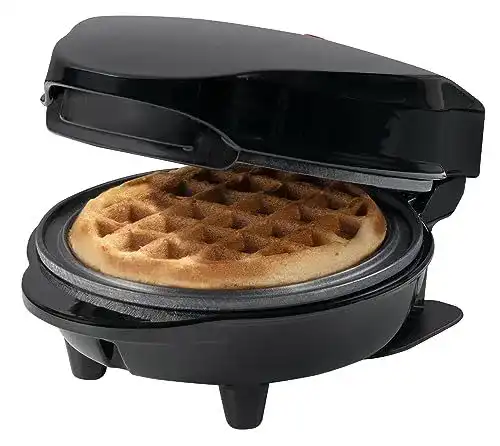 Bestron Mini-Waffeleisen für klassische Waffeln mit Antihaftbeschichtung