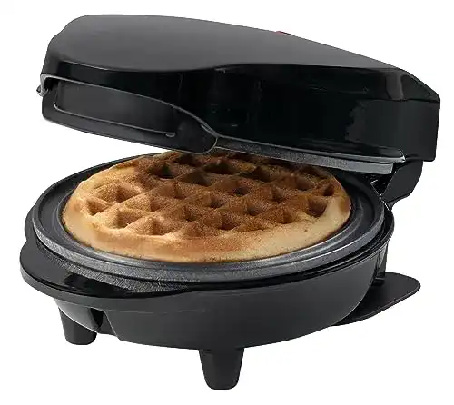 Bestron Mini-Waffeleisen für klassische Waffeln mit Antihaftbeschichtung