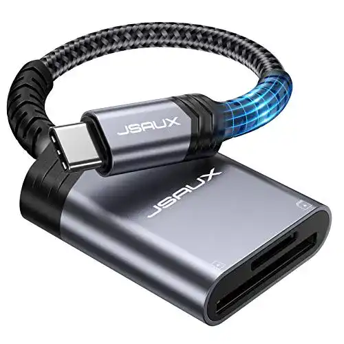 USB-C Kartenleser JSAUX 2-in-1 für SD und MicroSD