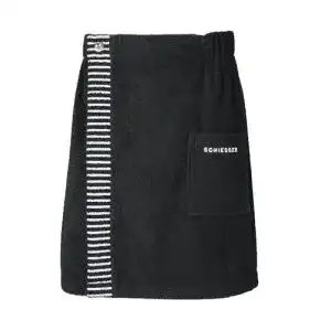 Saunakilt für Herren von Schiesser in Schwarz, Größe 46-54