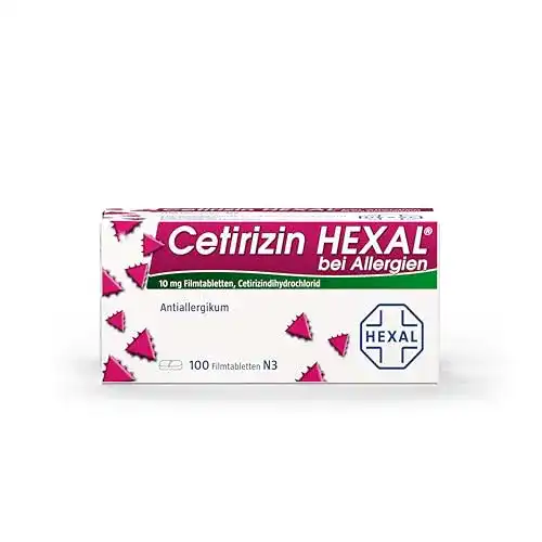 Allergietabletten Hexal Cetirizin 100 Stück zur Linderung von Allergien