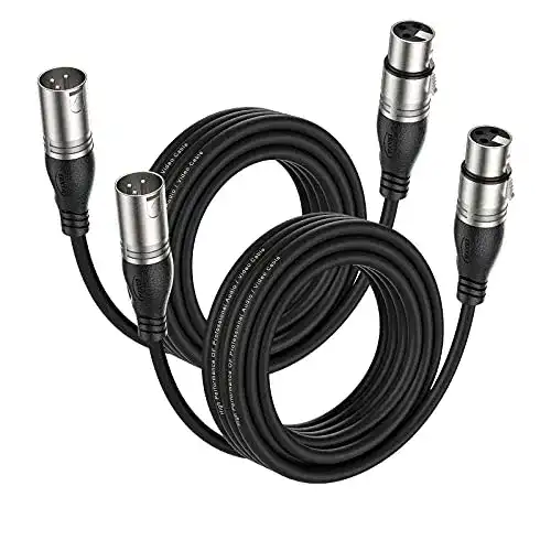 XLR-Kabel Ebxya Mikrofonkabel 5M im 2er Pack mit 3-Pin Stecker