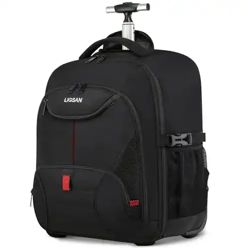 Reisetasche mit Rollen und Rucksackfunktion Ligsan Laptop