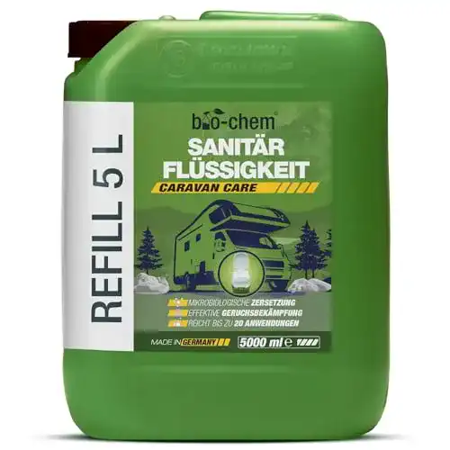 Sanitärflüssigkeit von bio-chem für Campingtoiletten – 5 Liter Kanister