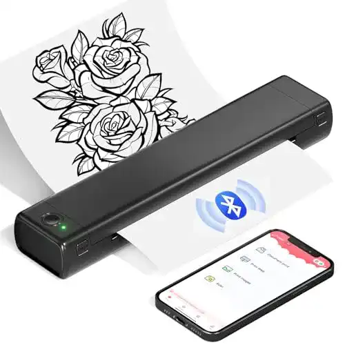 Mobiler A4 Drucker COLORWING M08F mit Bluetooth und Thermodrucktechnologie