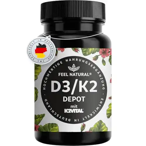 Vitamin D3 + K2 Tabletten – 180 Tabletten pro Packung