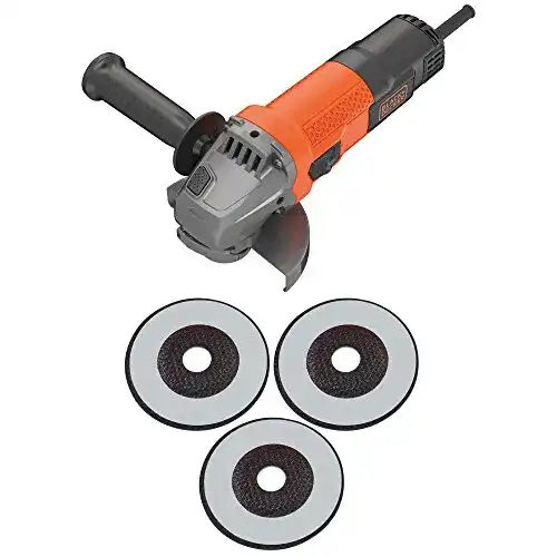 Winkelschleifer Black+Decker beg110 a3-qs mit 3 Scheiben