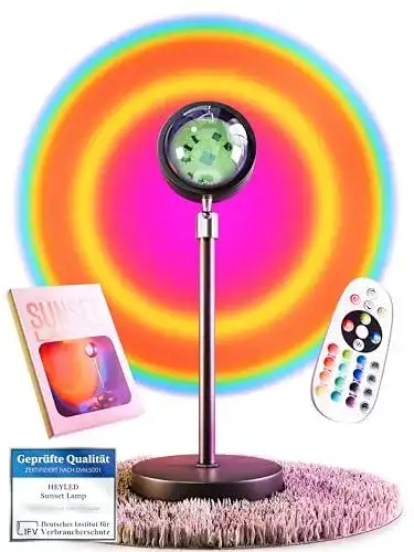 Sunset-Lampe Heyled Sunset Lamp mit 16 Farben und Fernbedienung