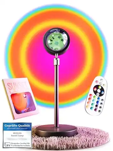 Sunset-Lampe Heyled Sunset Lamp mit 16 Farben und Fernbedienung