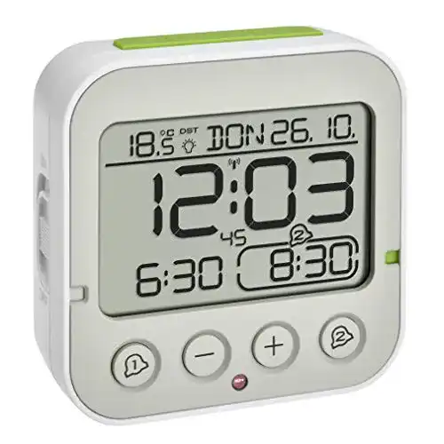Funkwecker TFA Dostmann Bingo 2.0 mit Temperaturanzeige und Weckfunktionen