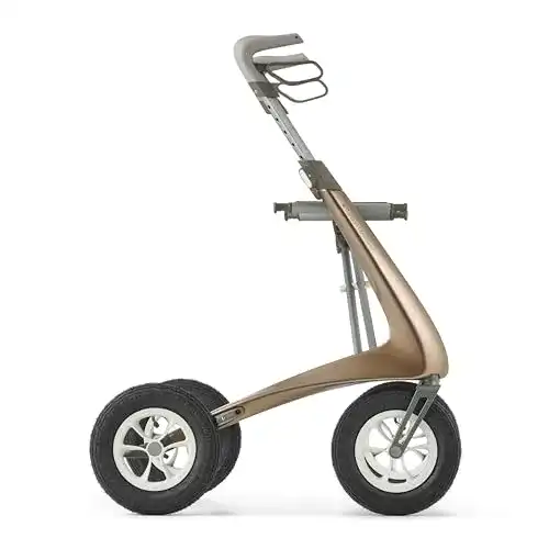 Leichter Rollator byacre Carbon Overland für verschiedene Untergründe