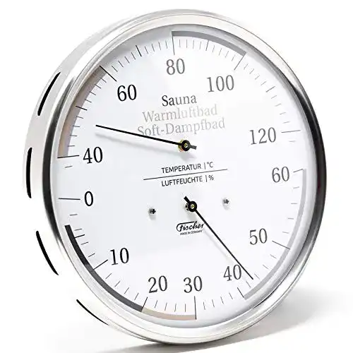 Sauna-Thermometer Fischer 185.01 Universelles Thermohygrometer